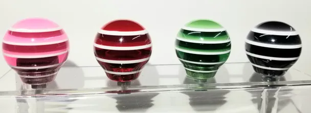 Product image of Acrylic Knobs Short Horizontal Stripes