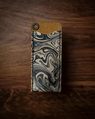 Product image of The Buck Slip ~ Hand Marbled Leather