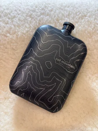 Product image of 6oz Powder Coated Stainless Steel Flask (Vail Mountain) Vail Ski Resort area
