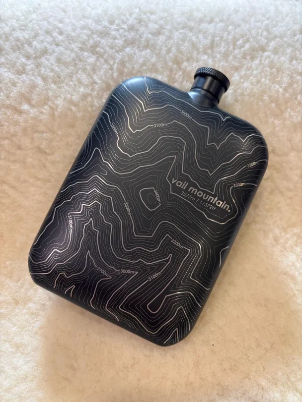 Product image of 6oz Powder Coated Stainless Steel Flask (Vail Mountain) Vail Ski Resort area