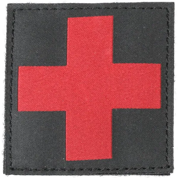 Product image of Bh Red/black Cross Id Patch Blk