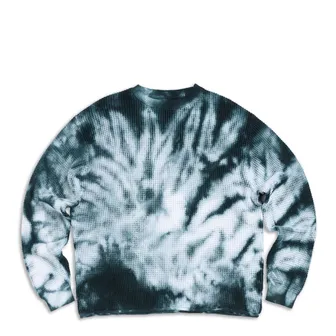 Product image of Waffle Knit Sweater Indigo Ice Dye