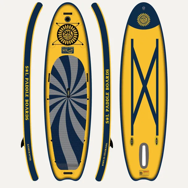 Product image of GalaXy SOLrey Inflatable Paddle Board with Switchblade Retractable Fin System