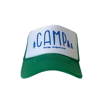 Product image of Camp Trucker Hat - White/Kelly Green