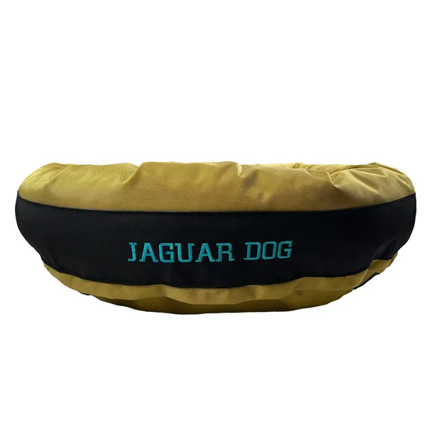Product image of Dog Bed Round Bolster Armor™ 'Jaguar Dog'